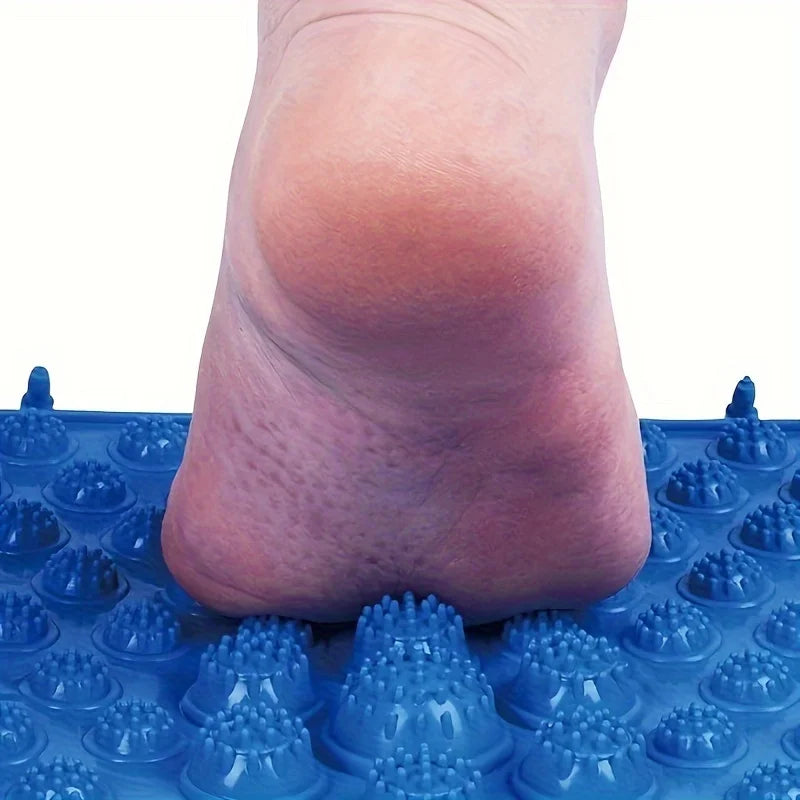 tapis massage pieds pointes bleu rouge jaune vert moderne relaxation acupuncturereflexologie