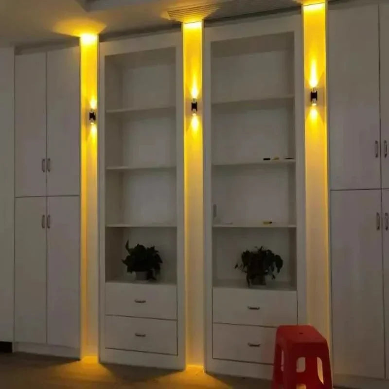 Applique murale LED vert violette jaune moderne 3W 6W diffuse conique aluminium