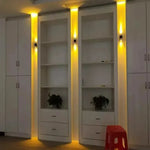 Applique murale LED vert violette jaune moderne 3W 6W diffuse conique aluminium