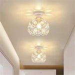pendant semi encastré cristal moderne ampoule edison lumiere brillante deco florale eleɡante