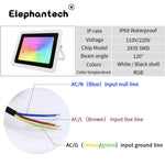 projecteur led rgb noir blanc moderne ip68 waterproof télécommande mise valeur