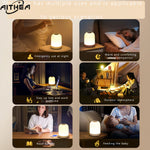 lampe table led rechargeable intensité variable lumière douce protection yeux portable chambre blanc moderne