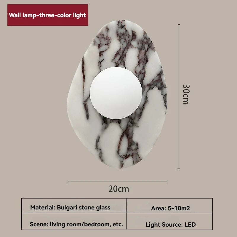 lampe murale moderne marbre blanc noir verre led 2000 82000 lumens 90 260v autonome