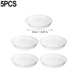 plateau drainage fleurs transparent rond gravé moderne rangement déchets maison jardin