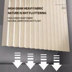 rideau douche pliable polyester plissé gris beige moderne opale variable ball hooks aimant sangle