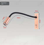 lampe chevet flexible moderne noir gris métallique angle réglable chambre étude entrée