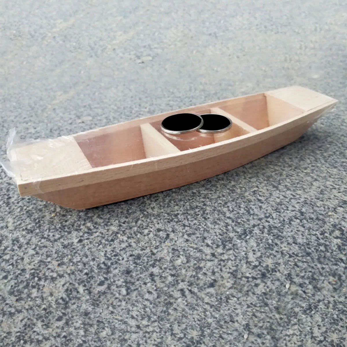 décoration maison bateau bois minimaliste naturel simple compartiments verticaux 20x5.5x3cm