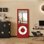 miroir acrylique contemporain noir rouge plat sans cadre salon chambre