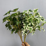 plantes artificielles vertes feuilles pentagonales moderne intérieur branche naturelle aspect réel