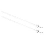 tige rideau blanc acrylique moderne 30cm drapery pull rod accessoire quincaillerie store
