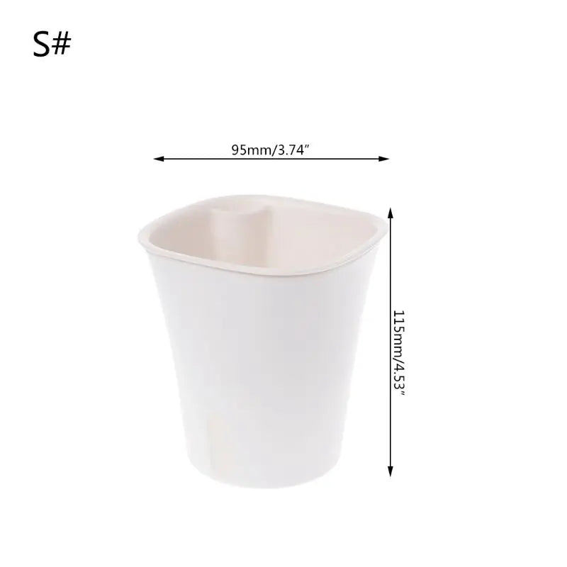 pots fleurs autoarrosants blanc rose moderne minimaliste trou