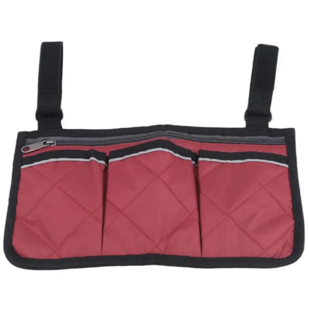 sac main noir quilted pratique clips trois poches zip réfléchissant