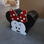 table gateaux minnie mouse acrylique noire blanche rouge décoration enfantine disney festive charnière
