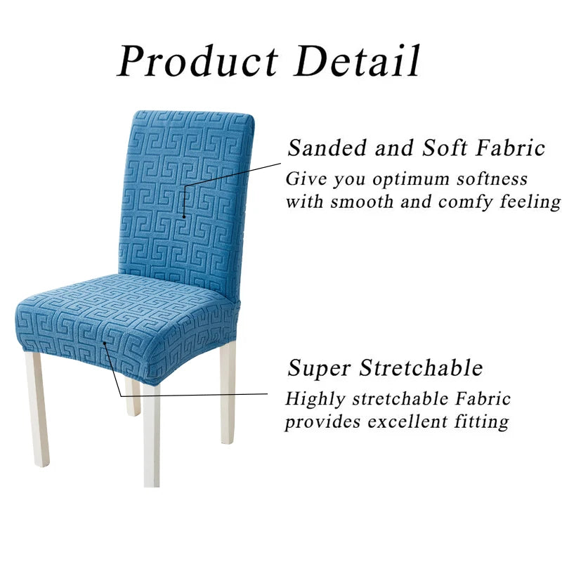 housse chaise moderne tissu extensible protecteur siège salle manger banquet