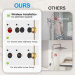 lampe murale or moderne rechargeable led télécommande réglable fixée adhésif flux lumineux élevé facile