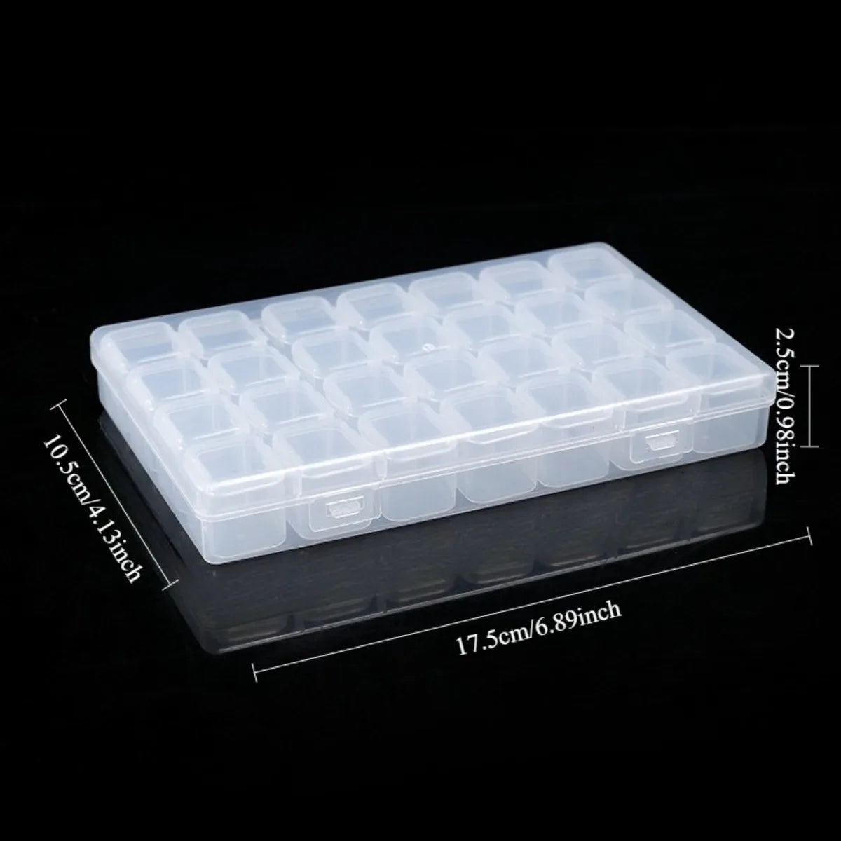 boîte rangement bijoux transparente clips compartiments breloques pendants modernes pratique plastique