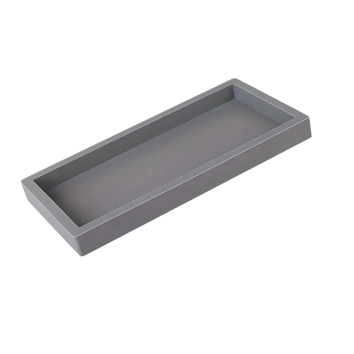 plateau rangement marbre moderne noir gris blanc opacité organisation salle bain toilette accessoire