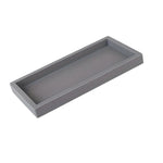 plateau rangement marbre moderne noir gris blanc opacité organisation salle bain toilette accessoire