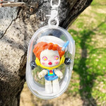 boîtes mystère transparentes accessoires poupées figurines clips personnages stylisés pop art transparentes enfants adolescents