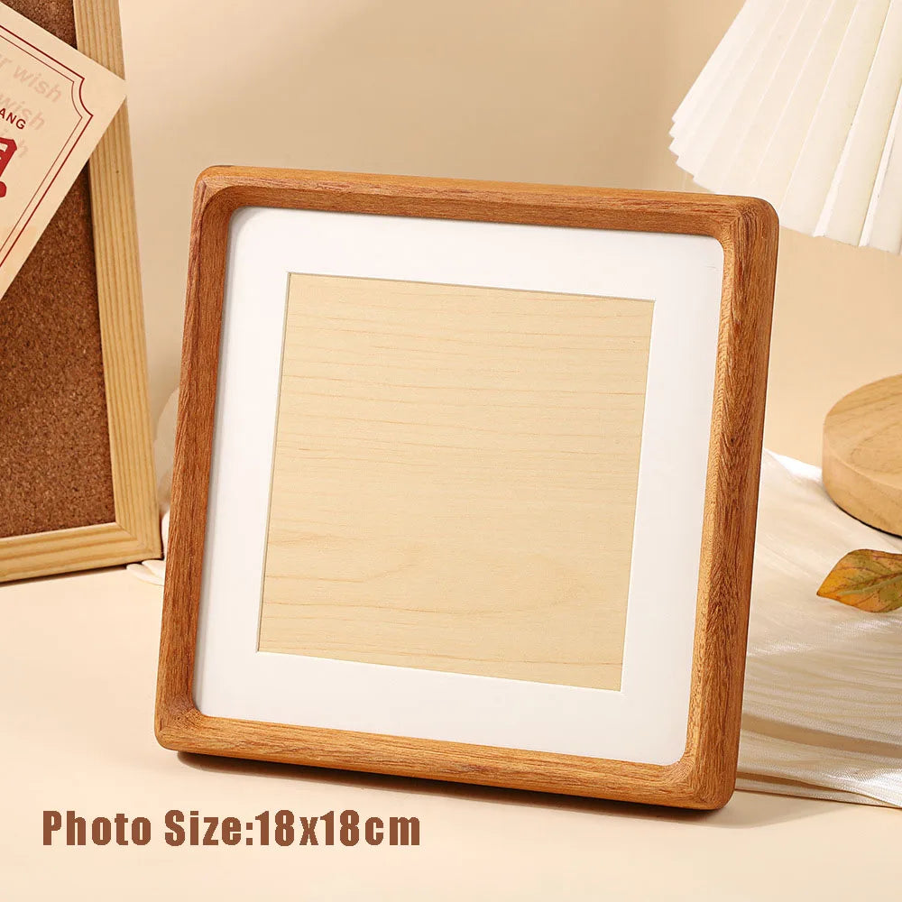 cadre photo classique bois naturel blanc 10x10cm 12.5x12.5cm 15x15cm 18x18cm 20x20cm 25x25cm