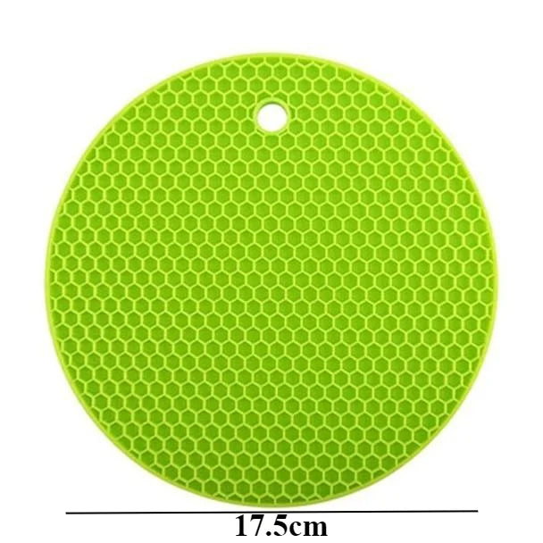 tapis protection cuisine silicone moderne vert bleu gris motifs géométriques