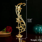 porte plante métal doré floral sculpté classique baroque chaîne pendante