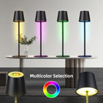 lampe table led rechargeable usb interrupteur tactile noir moderne(touch dimming abs batterie)