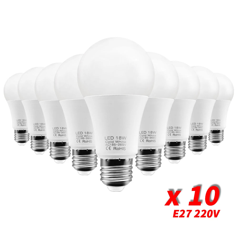 ampoules led e27 blanc moderne opacité 3w 6w 9w 12w 15w 18w 30000h