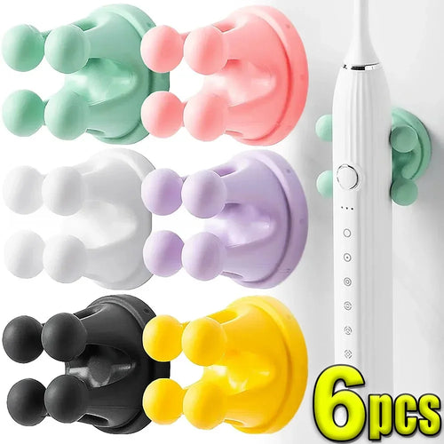 porte brosse dents salle bain adhésif silicone mural organisateur outils propre moderne pratique
