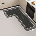 tapis sol moderne gris marbré adhésif salon super absorbant long rectangle