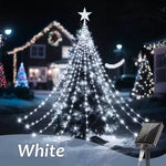 guirlande lumineuse multicolore leds cascade halloween noël moderne décoration usb solaire
