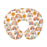 coussin bébé housse coton bleu motifs floraux animaux moderne doux floral abstrait