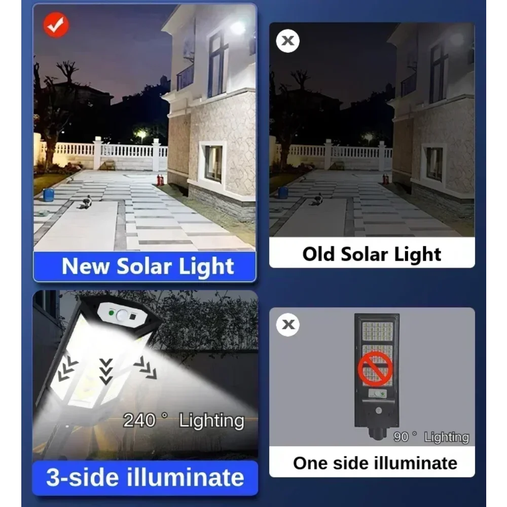 lampe murale solaire led rechargeable détection mouvement moderne noir blanc ip65 abs