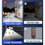 lampe murale solaire led rechargeable détection mouvement moderne noir blanc ip65 abs