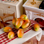 décor maison fruits artificiels résine pastèque fraises pommes raisins oranges réaliste details cuisine 10pièces