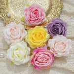 fleurs artificielles roses boutons peony feuilles vertes decoration intérieure classique 9cm 3.54inch