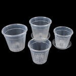 pots fleurs transparents perforés modernes assiette variante A1 A2 B1 B2