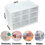boîtes rangement tiroirs transparents compartiments petits objets boîte murale étudiants organisation accessoire maison