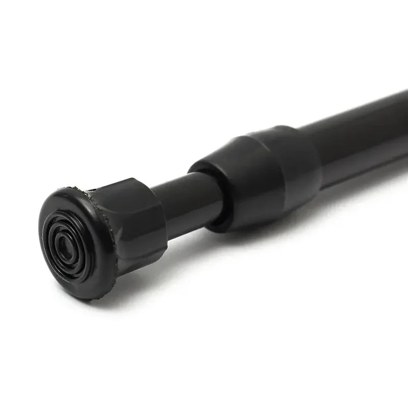 rideau douche tige noire moderne adhésif extensible réglable respectueux environnement 30 90cm