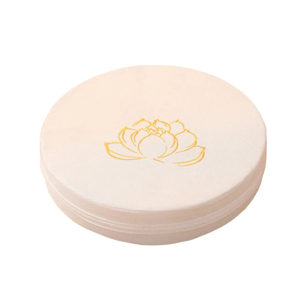 coussin sol yoga méditation fleur lotus brodée mousse épaisse siège salon japonais
