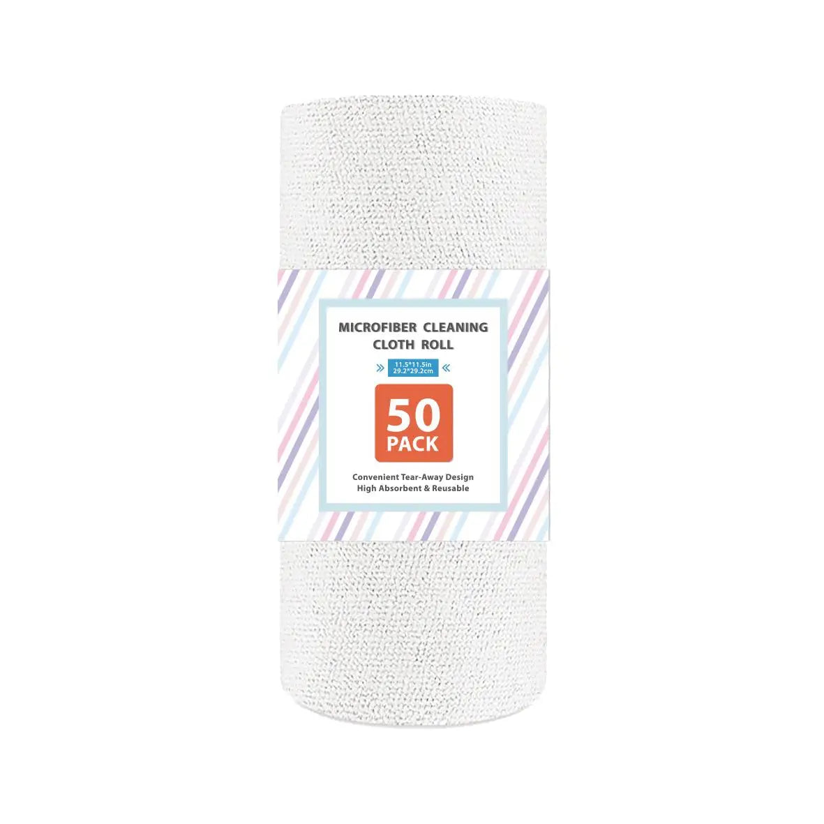 serviettes nettoyage microfibre gris clair pack 50 pièces pratique absorbant texture rugueuse cuisine garage