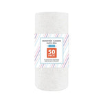 serviettes nettoyage microfibre gris clair pack 50 pièces pratique absorbant texture rugueuse cuisine garage