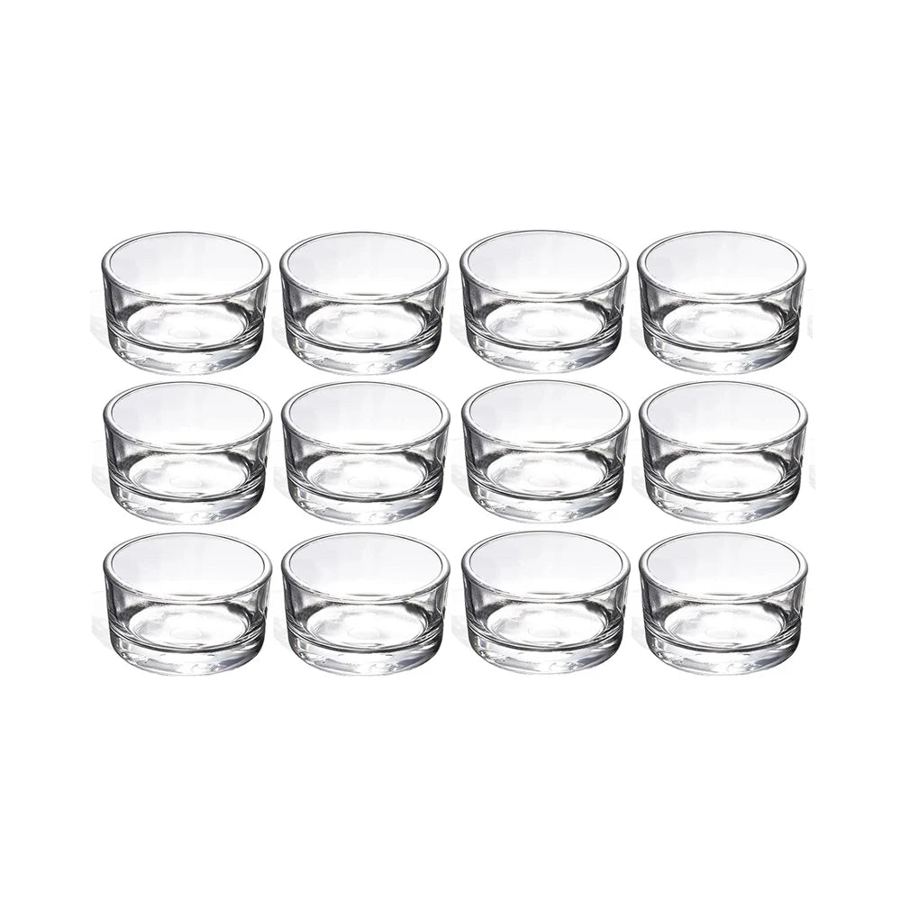 coupes verre transparentes minimalistes décoration maison pack 12pcs 24pcs