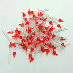 diodes led multicolore rouge vert bleu transparentes pack 100 pièces standard