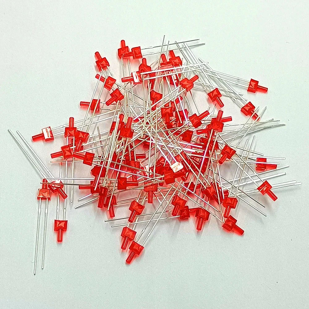 diodes led multicolore rouge vert bleu transparentes pack 100 pièces standard