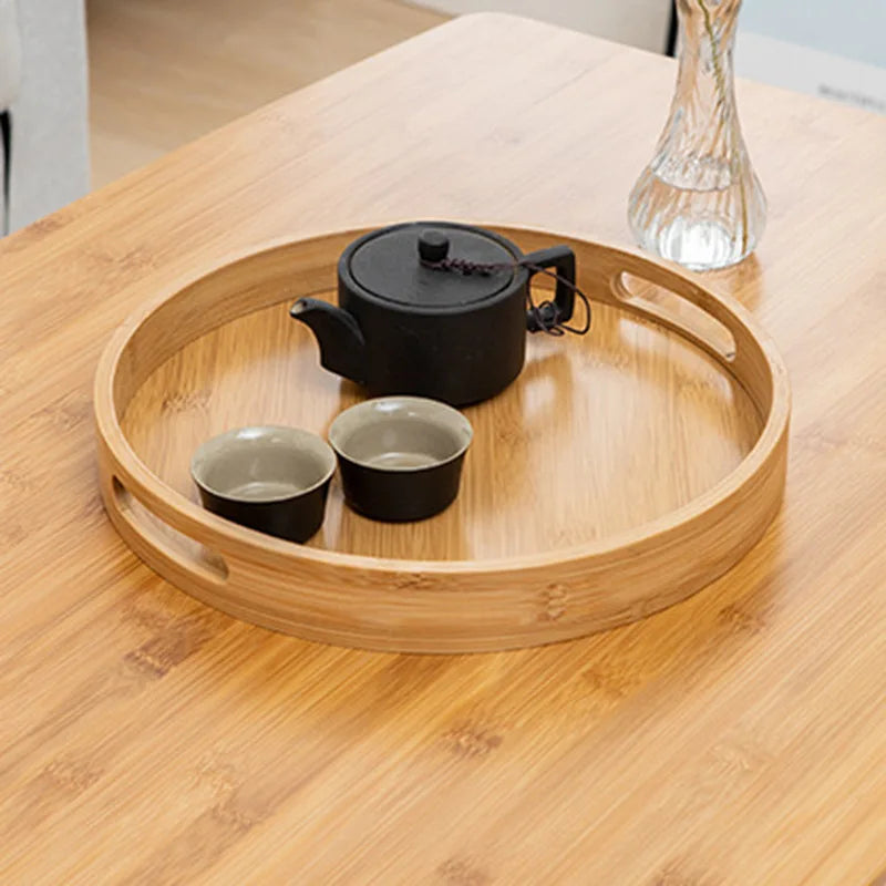 plateau bois moderne minimaliste poignées collations desserts thé naturel brunclair texturesnaturelles opaques