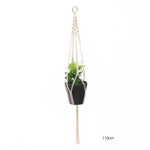 support plante suspendue macramé blanc cassé boho pot fleurs décoration balcon intérieur jardin