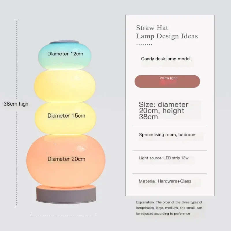 lampe sol moderne multicolore translucence intérieur éclairage décoration chambre enfants led