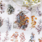 décorations florales vintage adhésives fleurs motifs floraux divers opaques romantiques set 30 pièces