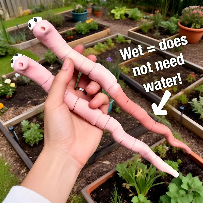 jardinière serpent rose pâle rayures horizontales résine durable sans électricité patio jardin decoration unique